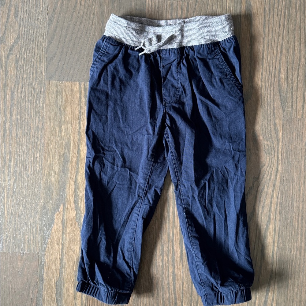 OshKosh B'Gosh Navy Stretch Canvas Pull-on Jogger | 2T